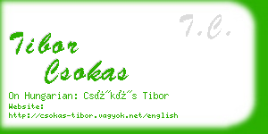 tibor csokas business card